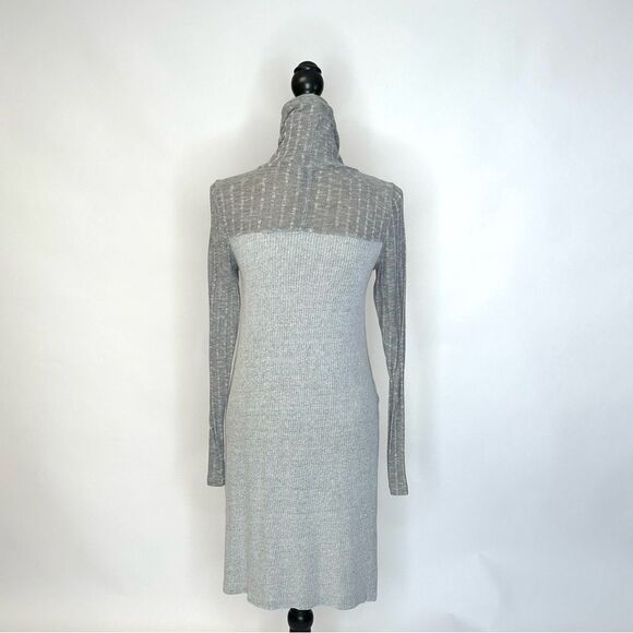 Anthropologie Grey Cowl Neck Knit Tunic, Size S - Picture 3 of 11